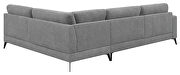 Gray low pile chenille upholstery modern two piece sectional by Coaster additional picture 5