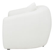 Upholstered tight back chair in white faux sheepskin by Coaster additional picture 5