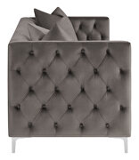 Tufted tuxedo arms sofa in urban bronze fabric by Coaster additional picture 6
