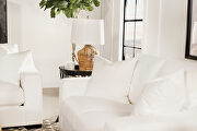 White polyester fabric casual style sofa by Coaster additional picture 3