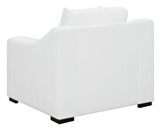 Upholstered sloped arms chair white by Coaster additional picture 6