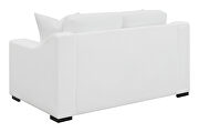 White polyester fabric casual style loveseat by Coaster additional picture 3