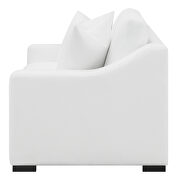 White polyester fabric casual style loveseat by Coaster additional picture 4