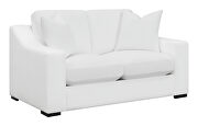 White polyester fabric casual style loveseat by Coaster additional picture 6