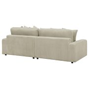 Upholstered reversible sectional sofa in sand fabric by Coaster additional picture 11