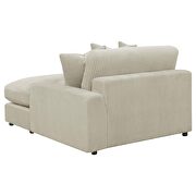 Upholstered reversible sectional sofa in sand fabric by Coaster additional picture 12