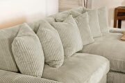 Upholstered reversible sectional sofa in sand fabric by Coaster additional picture 3