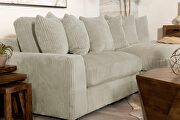 Upholstered reversible sectional sofa in sand fabric by Coaster additional picture 4