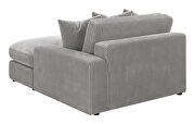 Upholstered reversible sectional in fog knitted velvet by Coaster additional picture 4