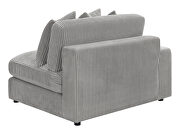 Upholstered reversible sectional in fog knitted velvet by Coaster additional picture 5