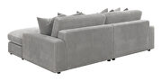 Upholstered reversible sectional in fog knitted velvet by Coaster additional picture 9