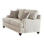 Light gray casual style sofa with gray pillows additional photo 2 of 2