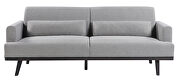 Sharkskin finish linen-like fabric upholstery sofa by Coaster additional picture 6