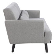 Sharkskin finish linen-like fabric upholstery sofa by Coaster additional picture 8