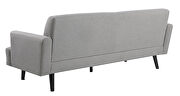 Sharkskin finish linen-like fabric upholstery sofa by Coaster additional picture 9