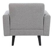 Sharkskin finish linen-like fabric upholstery chair by Coaster additional picture 5