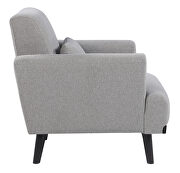 Sharkskin finish linen-like fabric upholstery chair by Coaster additional picture 6
