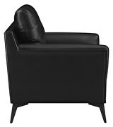 Black performance breathable leatherette upholstery chair by Coaster additional picture 2