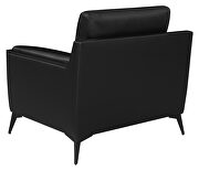 Black performance breathable leatherette upholstery chair by Coaster additional picture 3