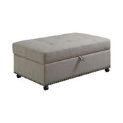 Traditional dove grey sleeper ottoman by Coaster additional picture 3