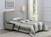 Traditional dove grey sleeper ottoman by Coaster additional picture 4