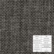 Linen-like gray fabric modular 6pcs sectional additional photo 4 of 11