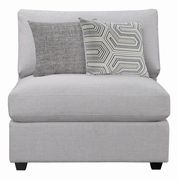Linen-like gray fabric modular 6pcs sectional by Coaster additional picture 8