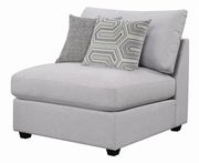 Linen-like gray fabric modular 6pcs sectional by Coaster additional picture 9