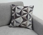 Gray flat weave fabric contemporary sofa additional photo 5 of 6