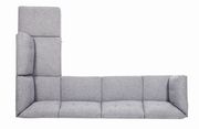 Linen-like gray fabric modular 6pcs sectional by Coaster additional picture 2