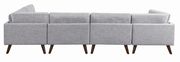 Linen-like gray fabric modular 6pcs sectional by Coaster additional picture 4
