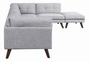Linen-like gray fabric modular 6pcs sectional by Coaster additional picture 5