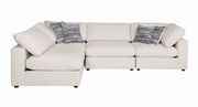 Linen blend fabric beige contemporary modular sectional by Coaster additional picture 6