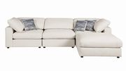 Linen blend fabric beige contemporary modular sectional by Coaster additional picture 7