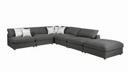 Linen blend fabric gray contemporary modular sectional by Coaster additional picture 13