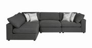 Linen blend fabric gray contemporary modular sectional by Coaster additional picture 7