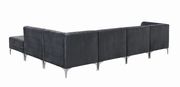Contemporary glam style dark gray velvet modular sectional by Coaster additional picture 4
