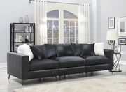 Dark charcoal velvet modular 4pcs sectional sofa by Coaster additional picture 12