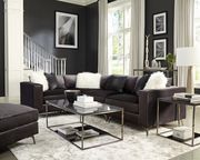 Dark charcoal velvet modular 4pcs sectional sofa by Coaster additional picture 15