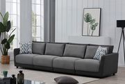 Modular gray sectional sofa in contemporary style by Coaster additional picture 11
