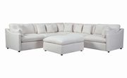 Light cream fabric modular sectional sofa by Coaster additional picture 3