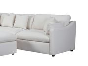 Light cream fabric modular sectional sofa by Coaster additional picture 4