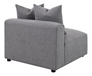 Woven fabric modular low profile 6pcs gray sectional sofa by Coaster additional picture 13