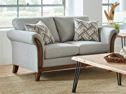 Blend of earth tones with soft shades of teal blue sofa by Coaster additional picture 4