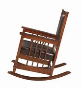 Rocker chair in lush tobacco finish by Coaster additional picture 4