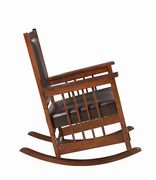 Rocker chair in lush tobacco finish by Coaster additional picture 5