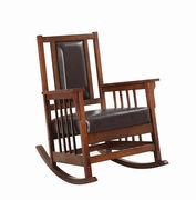 Rocker chair in lush tobacco finish by Coaster additional picture 6