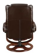 Transitional brown chair with ottoman by Coaster additional picture 4