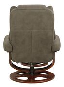 Cybele casual grey chair with ottoman by Coaster additional picture 2