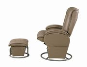 Stylish smooth glider beige chair + ottoman by Coaster additional picture 5